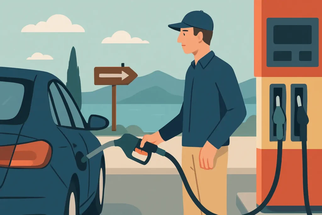 Car rental Crete tank full