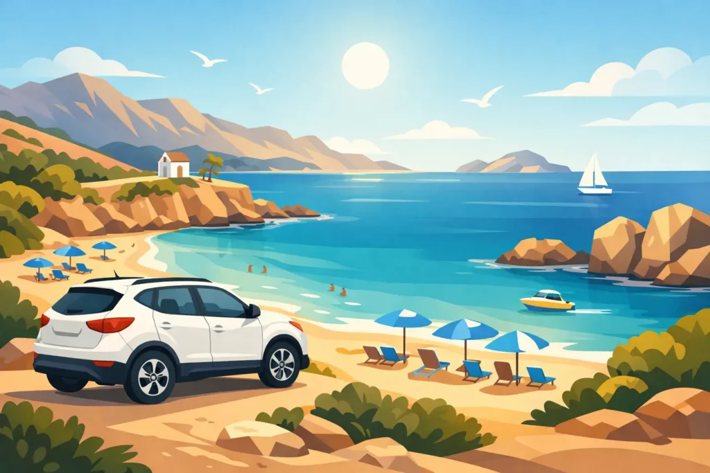 Mietwagen auf Kreta für Strandtouren