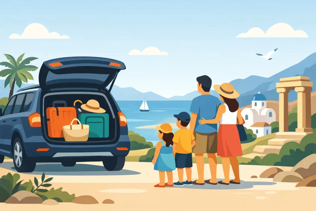 Voiture familiale aéroport Crète