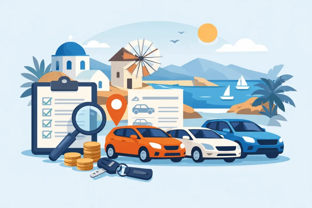 Affordable rent car options in Crete