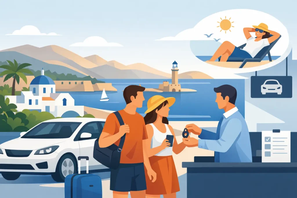 Meilleure location de voiture en Crète sans stress