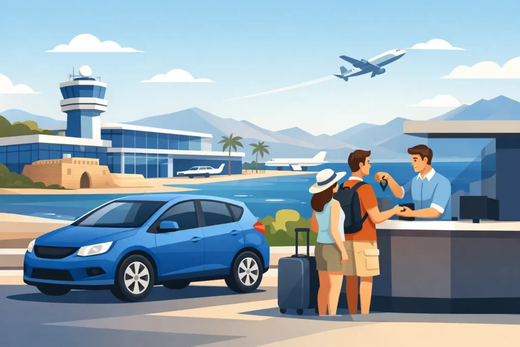 Beste Abholorte für Mietwagen auf Kreta
