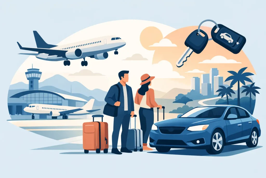 Faut-il louer une voiture après un long vol ?