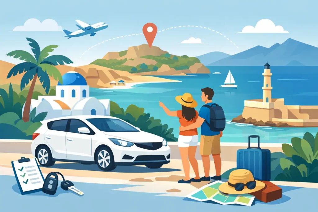 Meilleure location de voiture en Crète sans stress