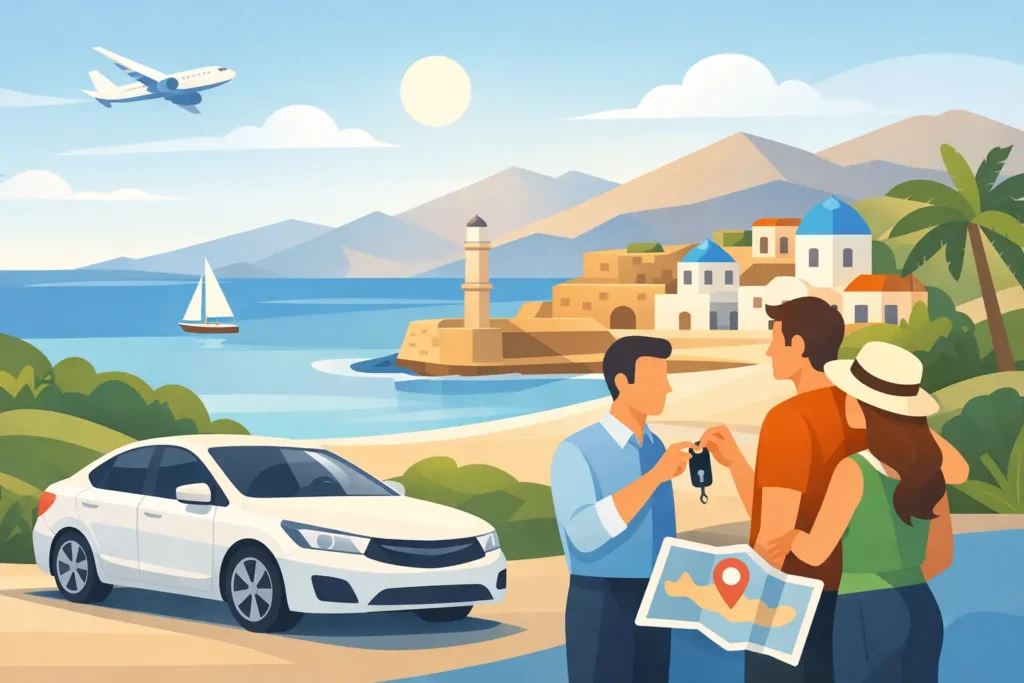 Location de voiture en Crète à la dernière minute