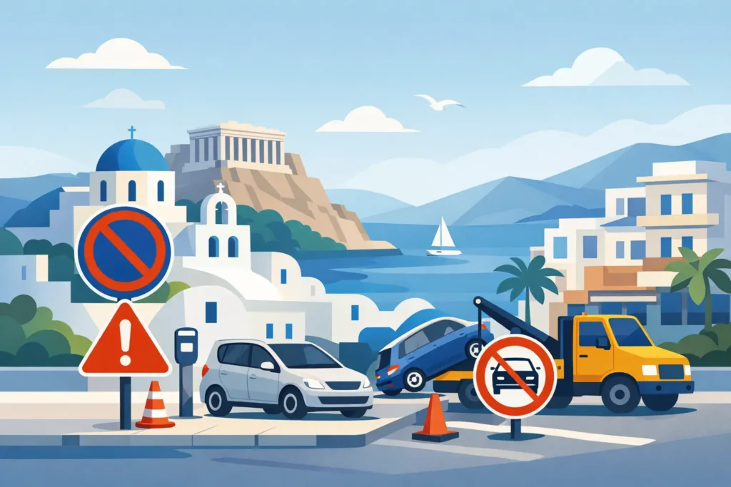 Règles de stationnement en Grèce