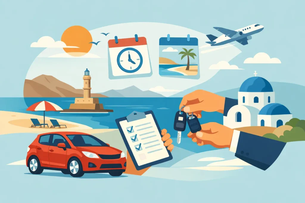 Beste Zeiten, Mietwagen auf Kreta günstig buchen