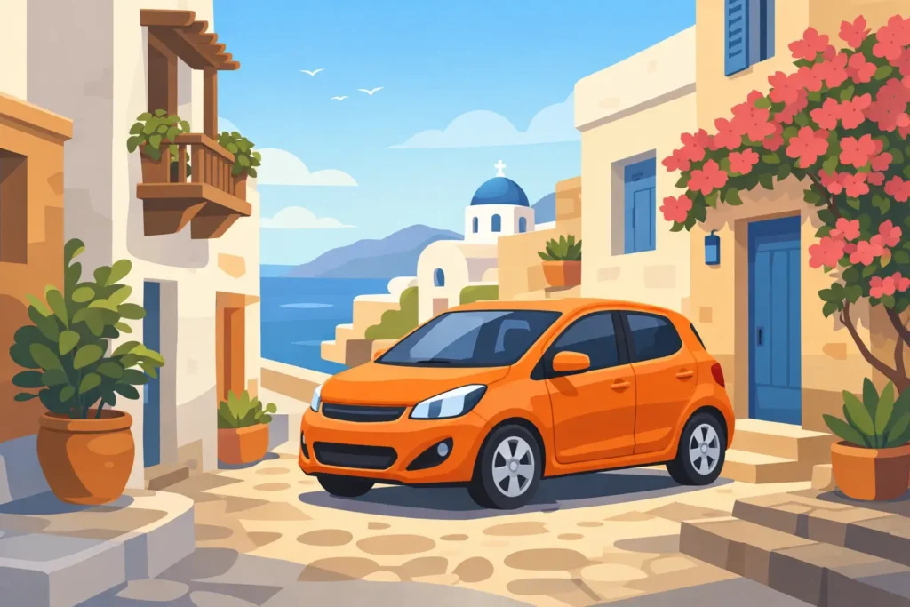 Mietwagen auf Kreta Kleinwagenfür enge Gassen
