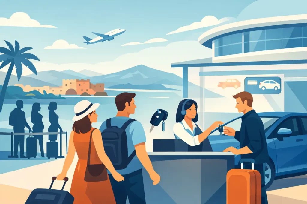 Mietwagen Heraklion Flughafen ohne Warteschlange
