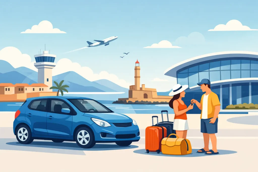 Noleggio auto economico all’aeroporto di Chania