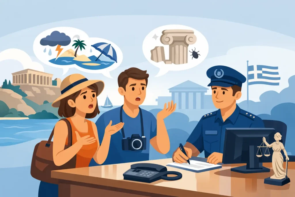 Tourist Complain to Greek Authorities