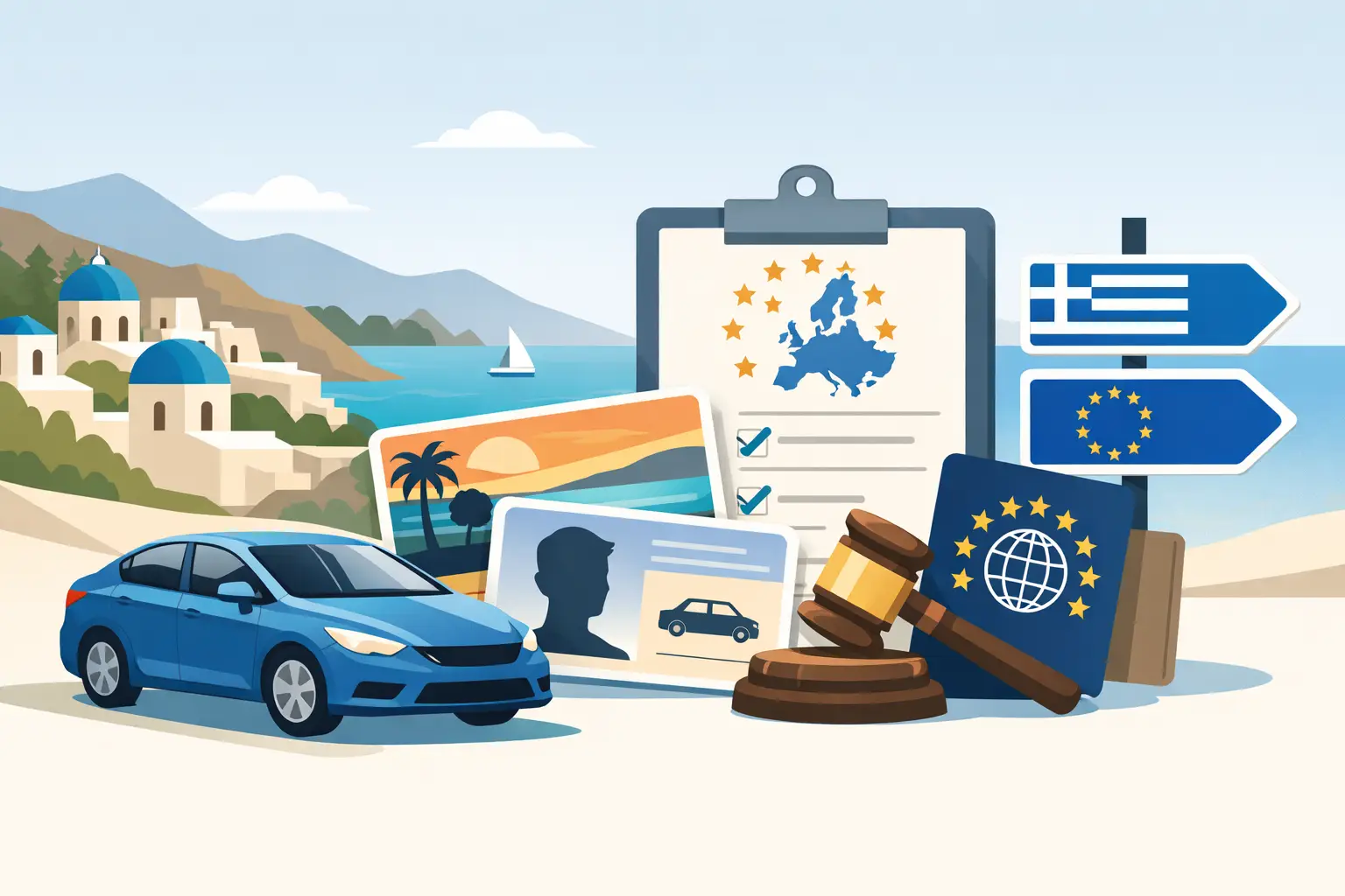 Mietwagen Kreta: Auslandsführerschein und EU-Regelung