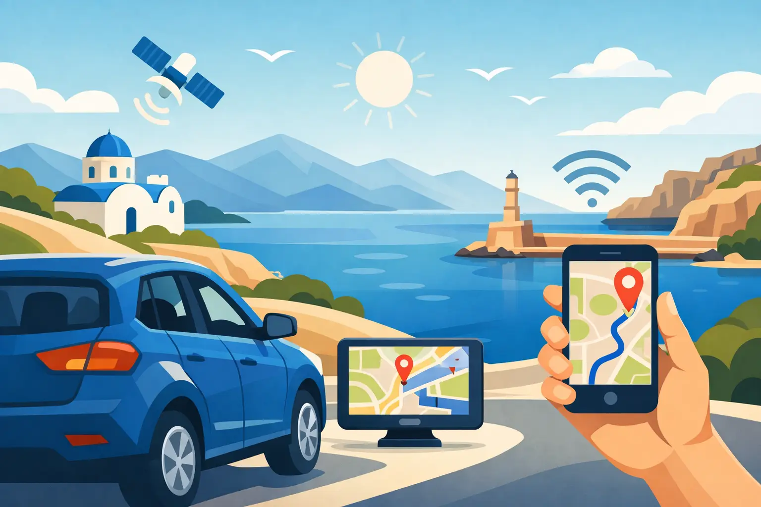 Blog 1 Mietwagen Kreta: GPS-Navigation oder Handy?