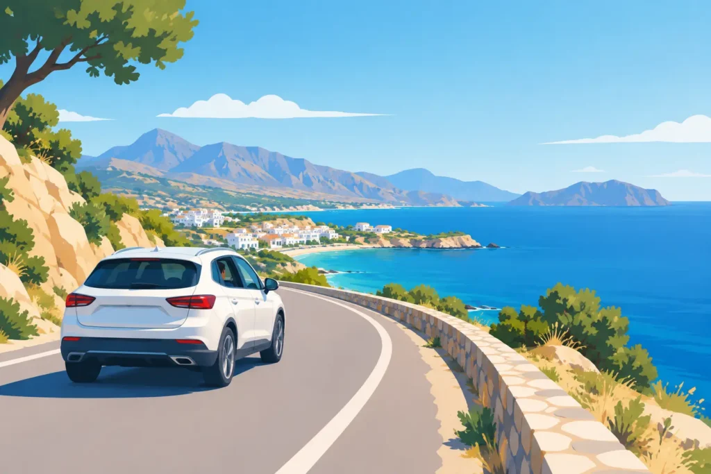 Conduire en voiture sur l'île de Crète sereinement