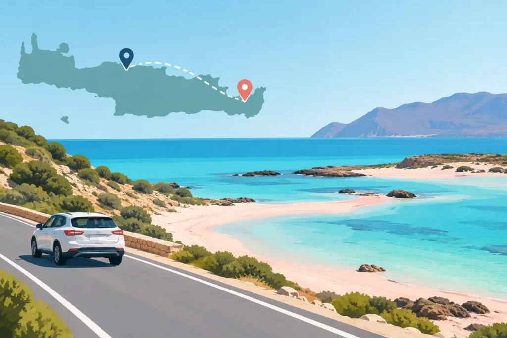 Is Elafonisi Beach 5 Hours From Heraklion?